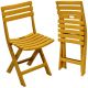 ZESTAW 4 KRZESEŁ CATERINGOWYCH SKŁADANYCH  PLASTIKOWYCH ŻÓŁTYCH KOMODO