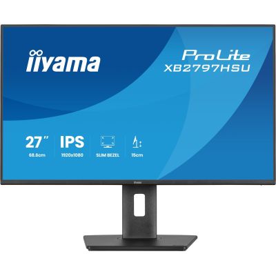 26. iiyama ProLite XB2797HSU-B1 monitor komputerowy 68,6 cm (27") 1920 x 1080 px Full HD LED Czarny