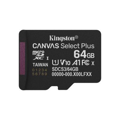 3. KINGSTON microSDXC 64GB Canvas Select Plus 3 + ADP