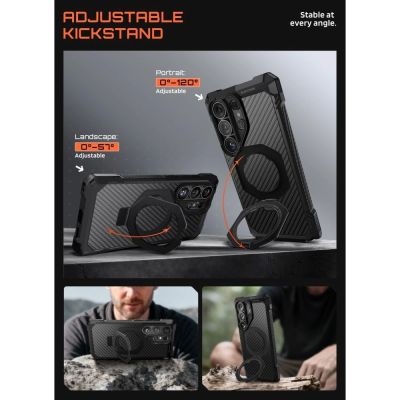 4. Etui Supcase UB Grip Mag MagSafe na Samsung Galaxy S26 Ultra - czarne