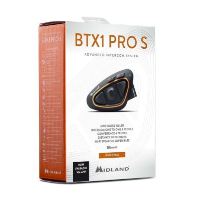 4. Interkom motocyklowy Midland BTX1 PRO S-SINGLE na 1 kask