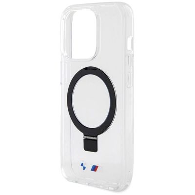 6. Etui BMW Ring Stand M Collection MagSafe na iPhone 15 Pro - przezroczysty