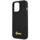 6. Etui Guess Silicone Script Gold Logo na iPhone 13 Pro Max - czarne