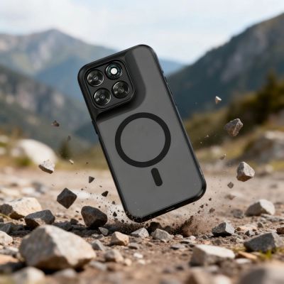 6. Etui Tech-Protect Magmat MagSafe na Motorola Moto G67 / G77 - czarne matowe