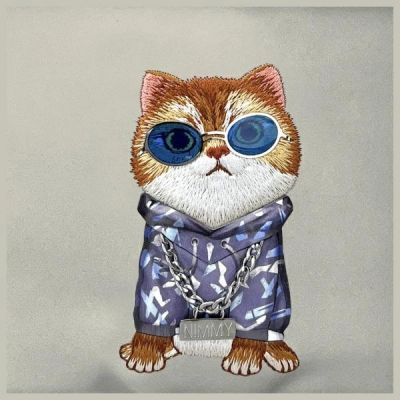 3. Torba na ramię Nimmy Crossbody Glasses Cool Cat - szara