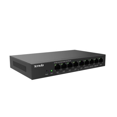 8. Tenda G0-8G-PoE ruter Gigabit Ethernet Czarny