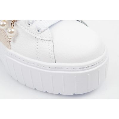 3. Puma buty sportowe damskie sneakersy Mayze Coquette białe platforma