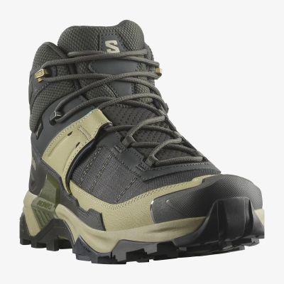 2. Buty turystyczne Salomon X Ultra 5 Mid GTX - peat/gray green/blue