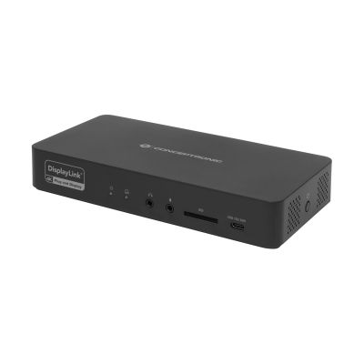 4. Stacja dokująca Conceptronic 17-1 USB-C->HDMI DP 4K/60Hz GbE USB-C bk