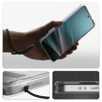 15. Etui Spigen Ultra Hybrid S Mag MagSafe na Samsung Galaxy S26 Ultra - przezroczysto-białe