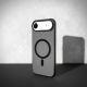 9. Etui silikonowe Puro Daylight kompatybilne z Magsafe na iPhone 17 Air - półprzezroczyste czarne