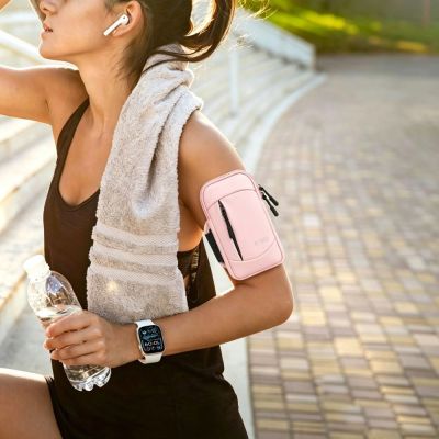 7. Opaska Tech-Protect M6 Universal Sport Armband na ramię - różowa