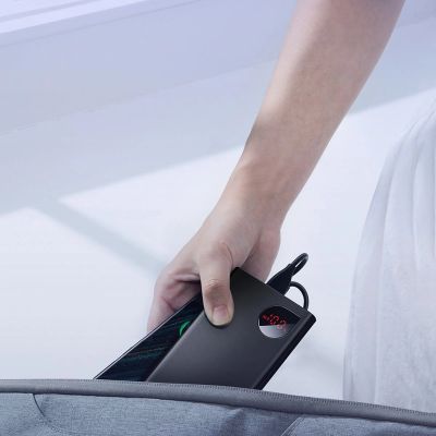 20. Baseus Adaman Metal powerbank z szybkim ładowaniem 10000mAh 22.5W (Overseas Edition 2021) czarny