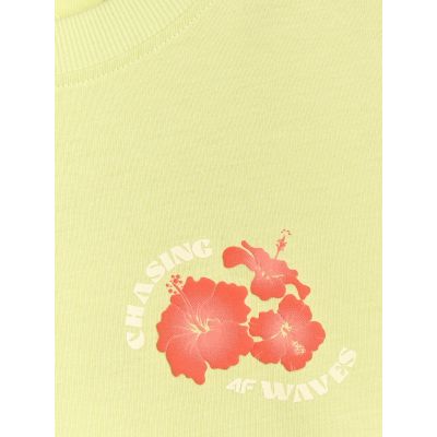 5. T-shirt oversize z nadrukiem damski 4F 4FRSS25TTSHF3160-73S