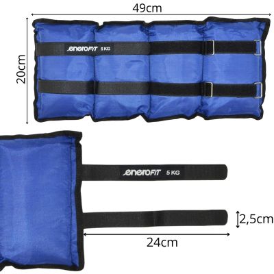 15. OBCIĄŻENIE NA PRZEGUBY NIEBIESKIE 10KG (2x5KG) ENERO FIT