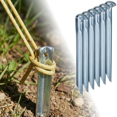 13. ŚLEDZIE SZPILKI DO NAMIOTU 20.5CM KPL.6SZT METALOWE ENERO CAMP