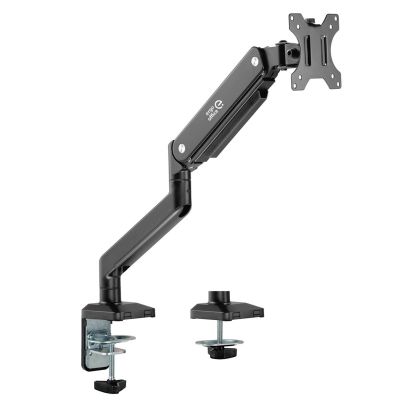 2. Uchwyt biurkowy do monitora uniwersalny Ergo Office, sprężyna gazowa 17"-35" 15kg, VESA 75x75 / 100x100, ER-445
