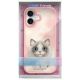 9. Etui Nimmy Big Eyed Pet 2.0 Cat na iPhone 17 - różowe
