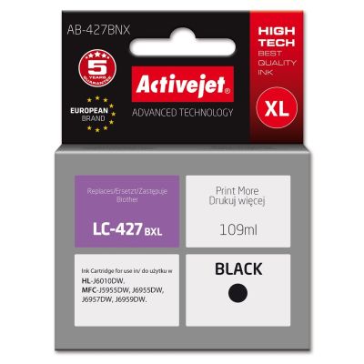 Activejet AB-427BNX Tusz (zamiennik Brother LC-427BXL ; Supreme; 109 ml; czarny)