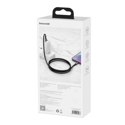 6. Kabel Baseus CATLWJ-01 Lightning - USB-C PD 20W 480Mb/s 1m - czarny