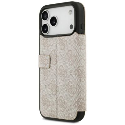 5. Etui Guess Book 4G Metal Logo na iPhone 18 Pro Max / 17 Pro Max - różowe