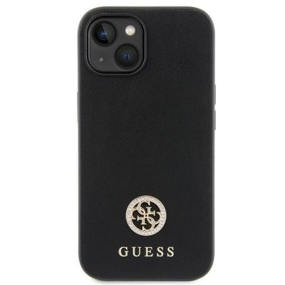 3. Etui Guess Strass Metal Logo do iPhone 15 Plus - czarne