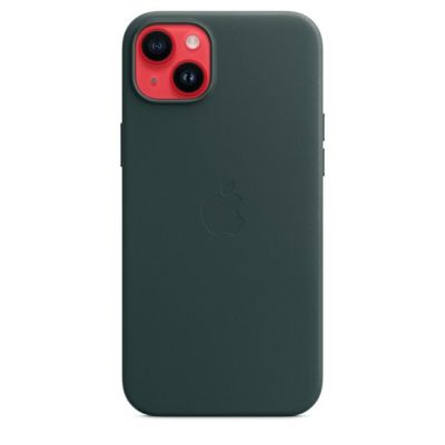 4. Skórzane etui Apple z MagSafe Forest Green, do iPhone 14 Plus