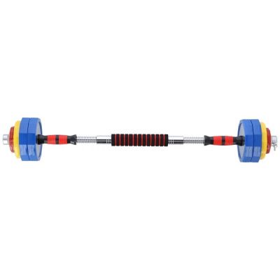 8. Kolorowe sztangielki z funkcją sztangi w walizce HMS SKC20 2 x 10 kg