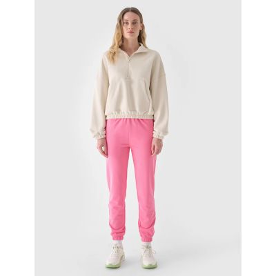8. Spodnie dresowe joggery damskie 4F 4FWAW24TTROF0925-54S