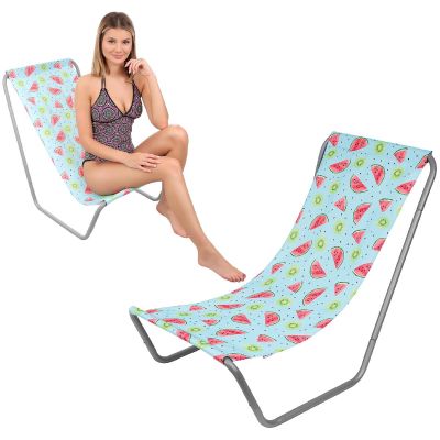 3. LEŻAK OGRODOWO - PLAŻOWY SKŁADANY I TORBA FRUIT MELON