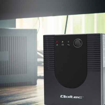 10. Qoltec 53777 zasilacz UPS Technologia line-interactive 2 kVA 1200 W 4 x gniazdo sieciowe