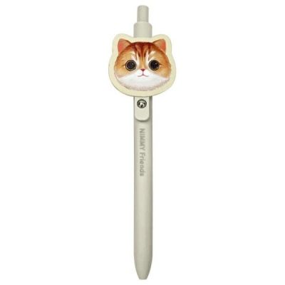 3. Zestaw Nimmy Big Eyed Pet 2.0 Cat 2w1 notatnik + długopis - beżowy