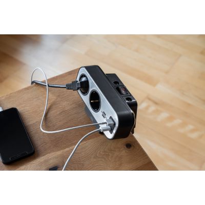 8. Brennenstuhl Duplex Gniazdo stołowe 1x USB A & C, 10x Schuko