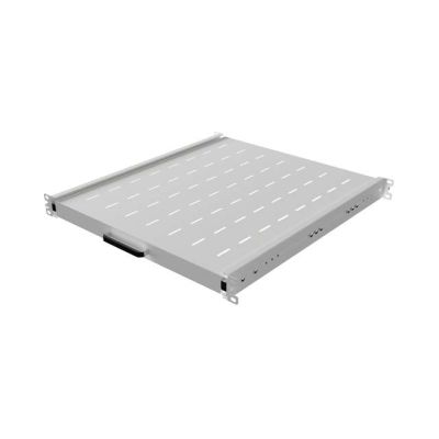 3. LANBERG WYSUWANA PÓŁKA DO SZAF RACK 19" 500MM SZARA (1U/445X500MM UDŹWIG DO 35KG, MONTAŻ 4PUNKTOWY)