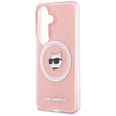 6. Etui Karl Lagerfeld IML Repeated Choupette MagSafe na Samsung Galaxy S26 Plus - różowe