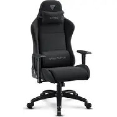 SENSE7 Spellcaster FUKU XL czarny / Fotel gamingowy / Materiał / Regulowany / Kółka / Nośność 160 kg