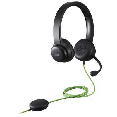 2. Konferencyjny zestaw słuchawkowy Acer z mikrofonem, USB typu A, Czarny