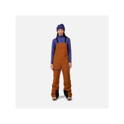 2. Spodnie narciarskie damskie ROSSIGNOL W Outerlimits Insulated Bib brązowe