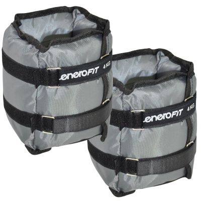 13. OBCIĄŻENIE NA PRZEGUBY SZARE 8KG (2x4KG) ENERO FIT