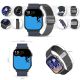 11. Smartwatch Gravity GT15-4 Niebieski Pasek Silikonowy + Tytanowa Bransoleta