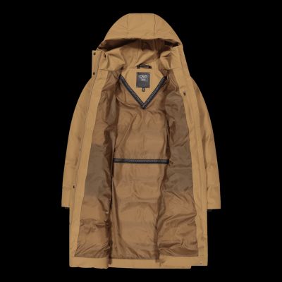4. Kurtka długa z kapturem damska CMP zimowa wodoodporna ocieplana beżowa (34K0096/P814)