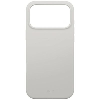 3. Etui UNIQ Lino na iPhone 17 Pro Max Magclick Charging - szare