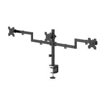 Hama 00220899 uchwyt / stojak do monitorów 68,6 cm (27") Biurko Czarny