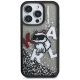 3. Etui Karl Lagerfeld Liquid Glitter Choupette Logo na iPhone 16 Pro - czarne