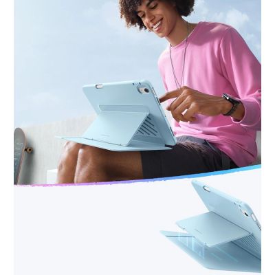 5. Etui ESR Flip Hybrid na iPad 10.9" 2020-2022 ( 4 / 5 gen.) / 11" 2024-2025 ( 6 / 7 gen.) - niebieskie
