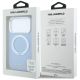 8. Etui Karl Lagerfeld Ring Stand 360 Saffiano Classic Logo MagSafe na iPhone 18 Pro Max / 17 Pro Max - jasnoniebieskie