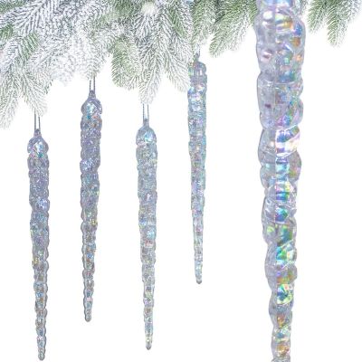 11. SOPLE LODU OPALIZUJĄCE DEKORACJA WISZĄCA 22 CM 4 SZT