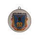 8. Medal stalowy srebrny drugie miejsce z nadrukiem kolorowym LuxorJet