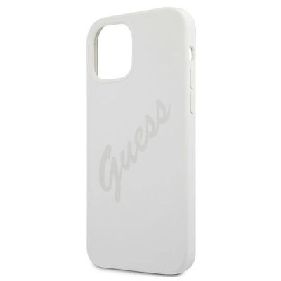 6. Etui Guess Script Vintage na iPhone 12 Pro Max - kremowe