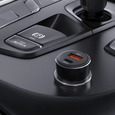 6. Ładowarka Acefast B12 samochodowa 60W USB-A / USB-C - czarna